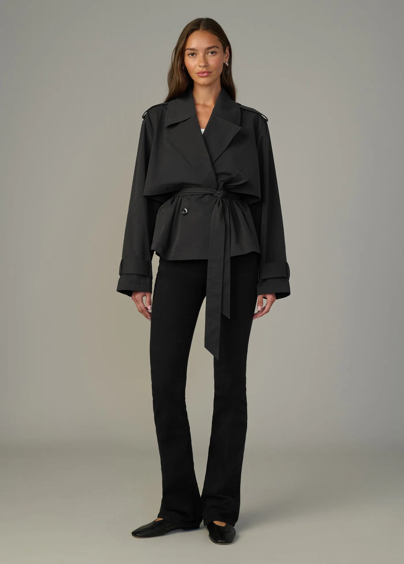 THE LIZ CROPPED TRENCH COAT