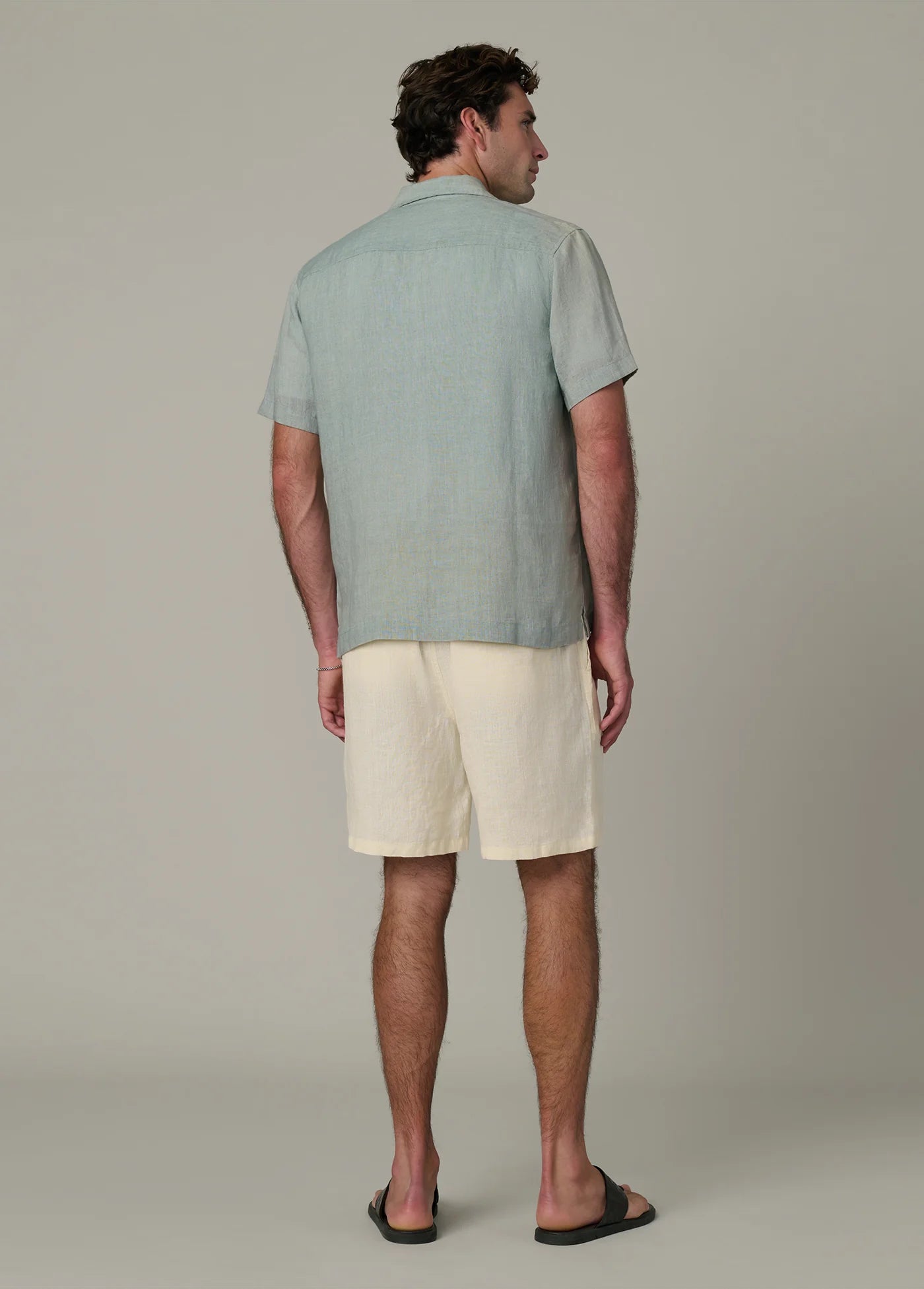 SHORT SLEEVE CAMP COLLAR SHIRT
