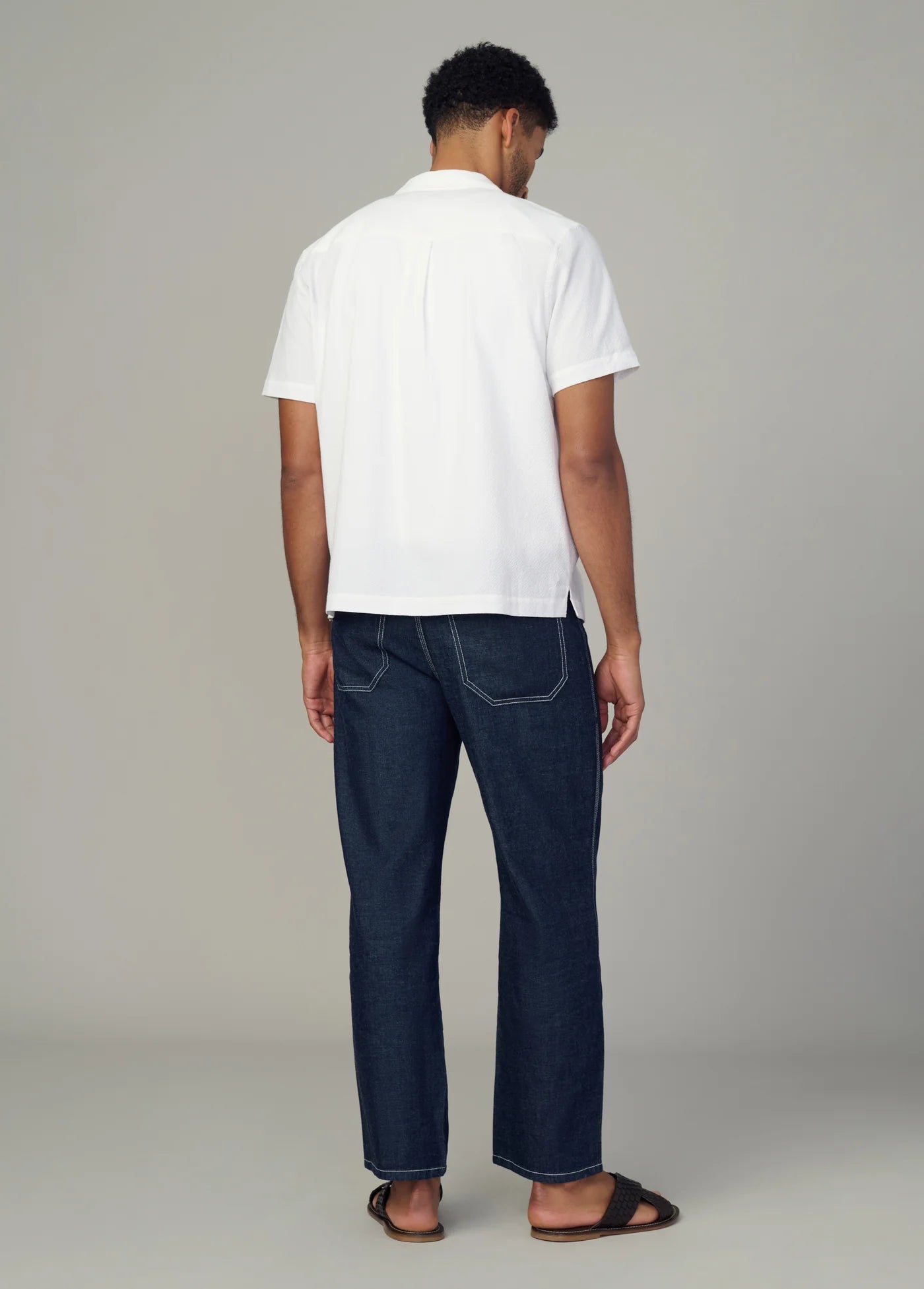 SHORT SLEEVE SEERSUCKER CAMP SHIRT