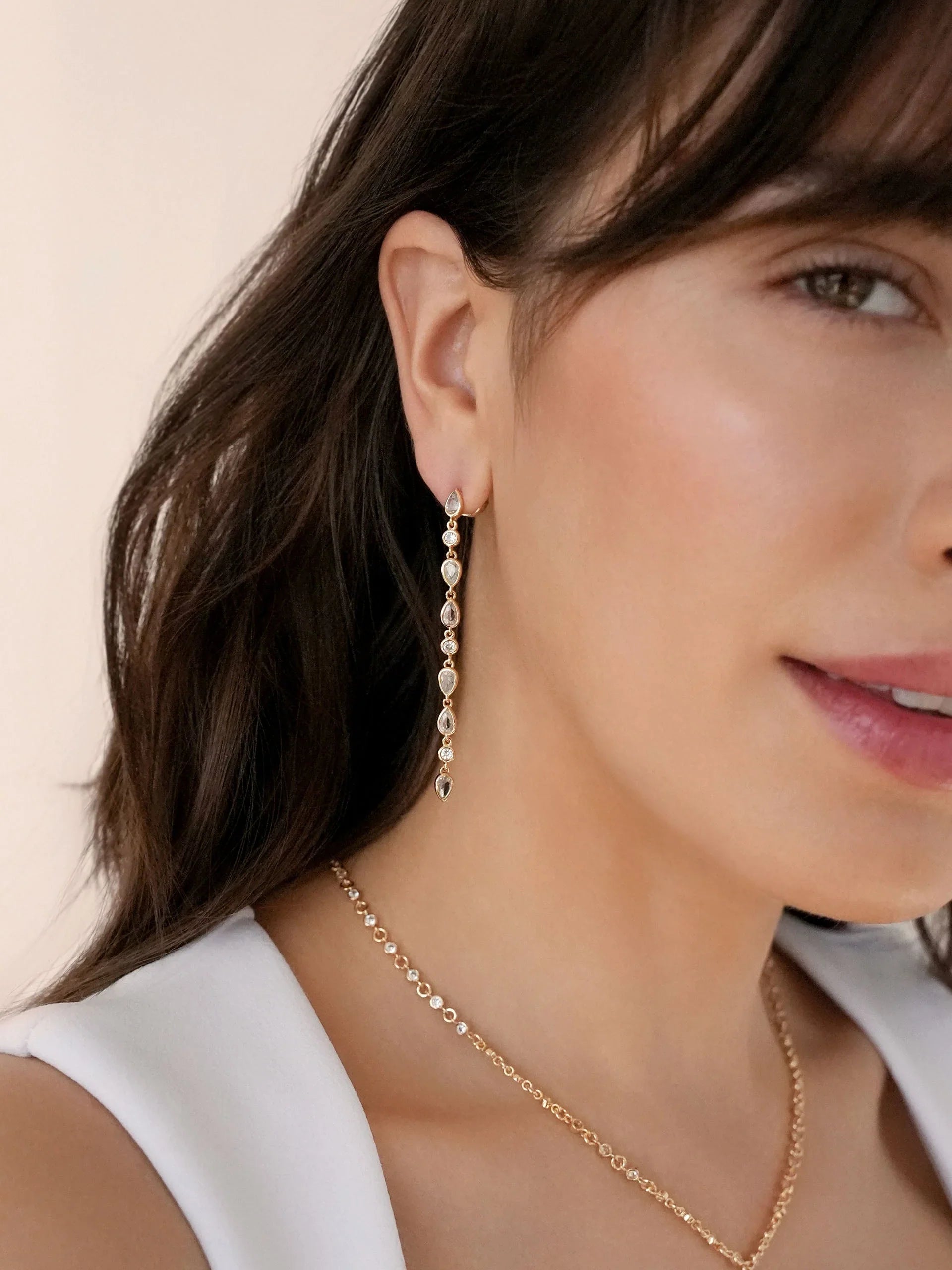 Crystal Rainfall Earrings