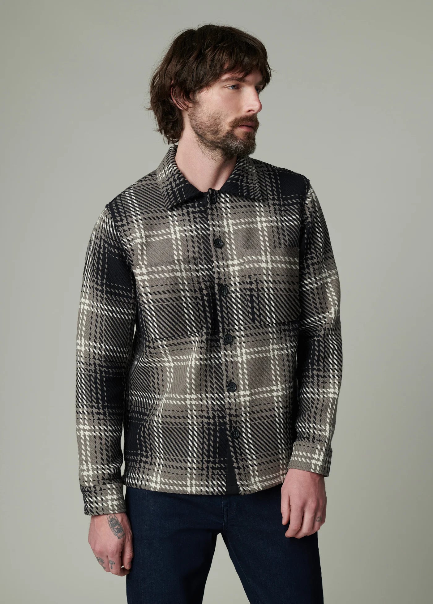 LEON PLAID OVERSHIRT