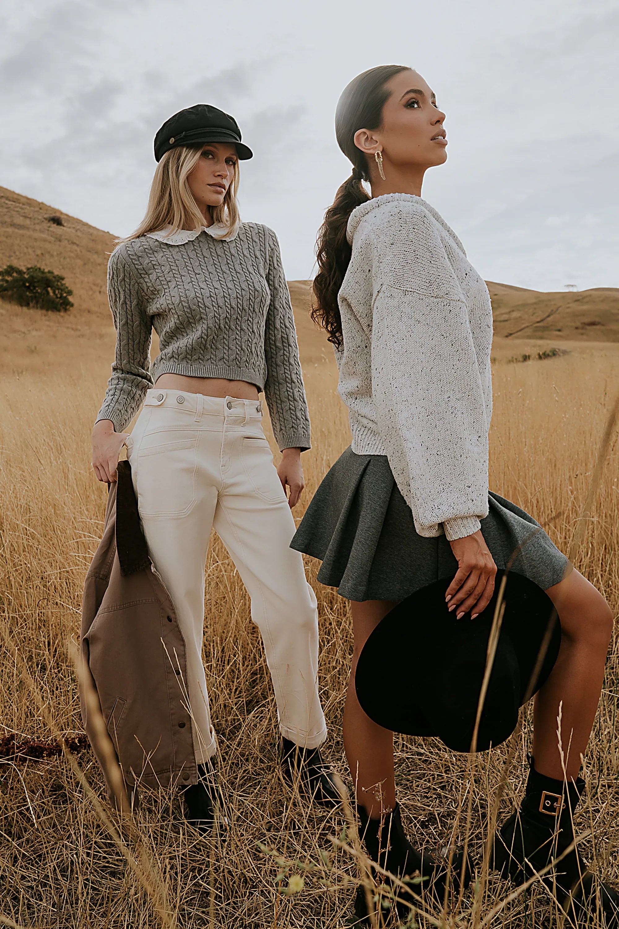 Amber Wide Leg Jeans in Cream