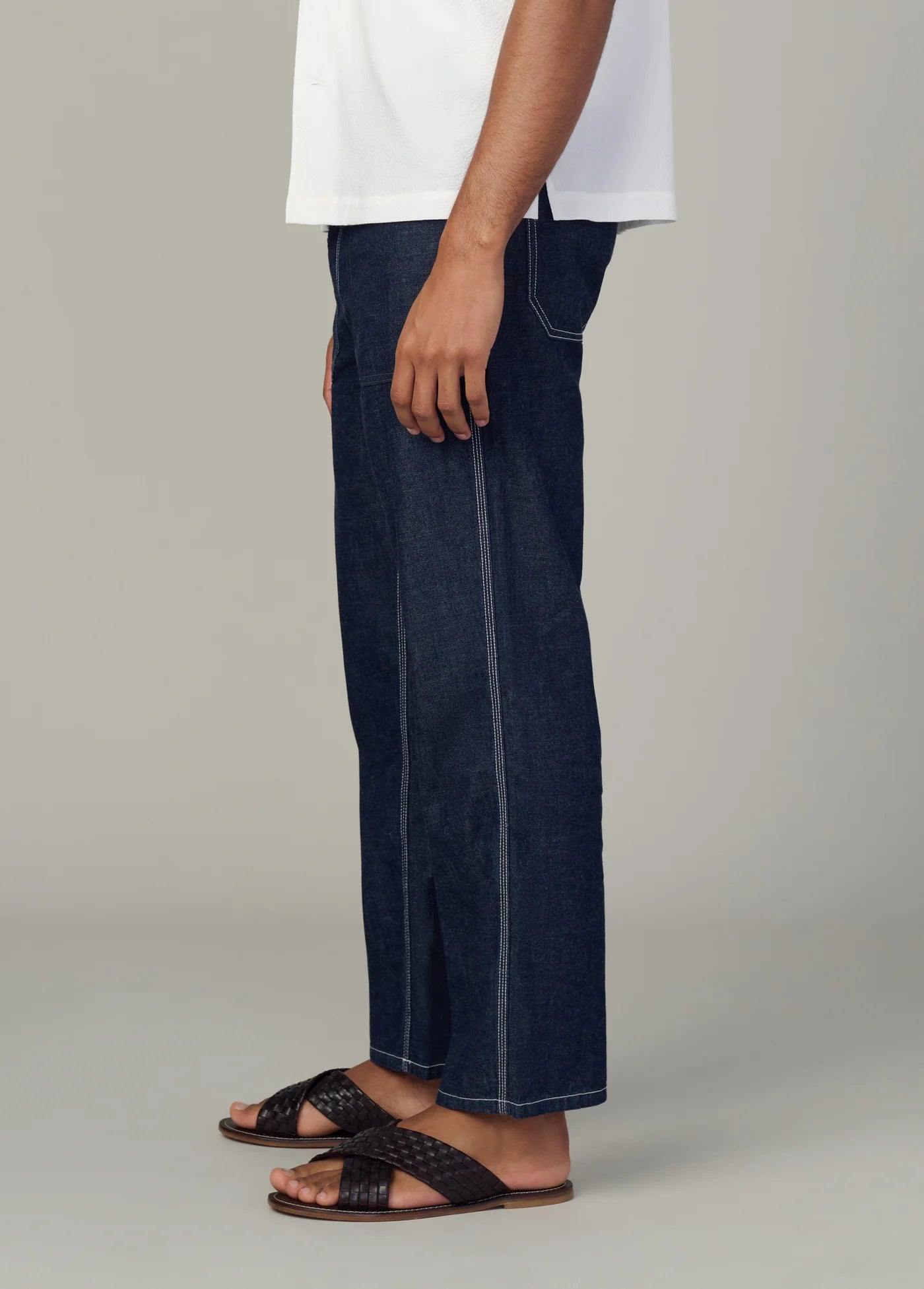 UTILITARIAN CHAMBRAY PANT