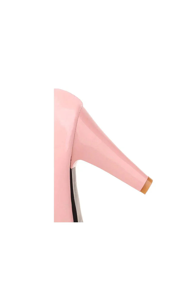 Retro Bow Pearl High Heels Shoes