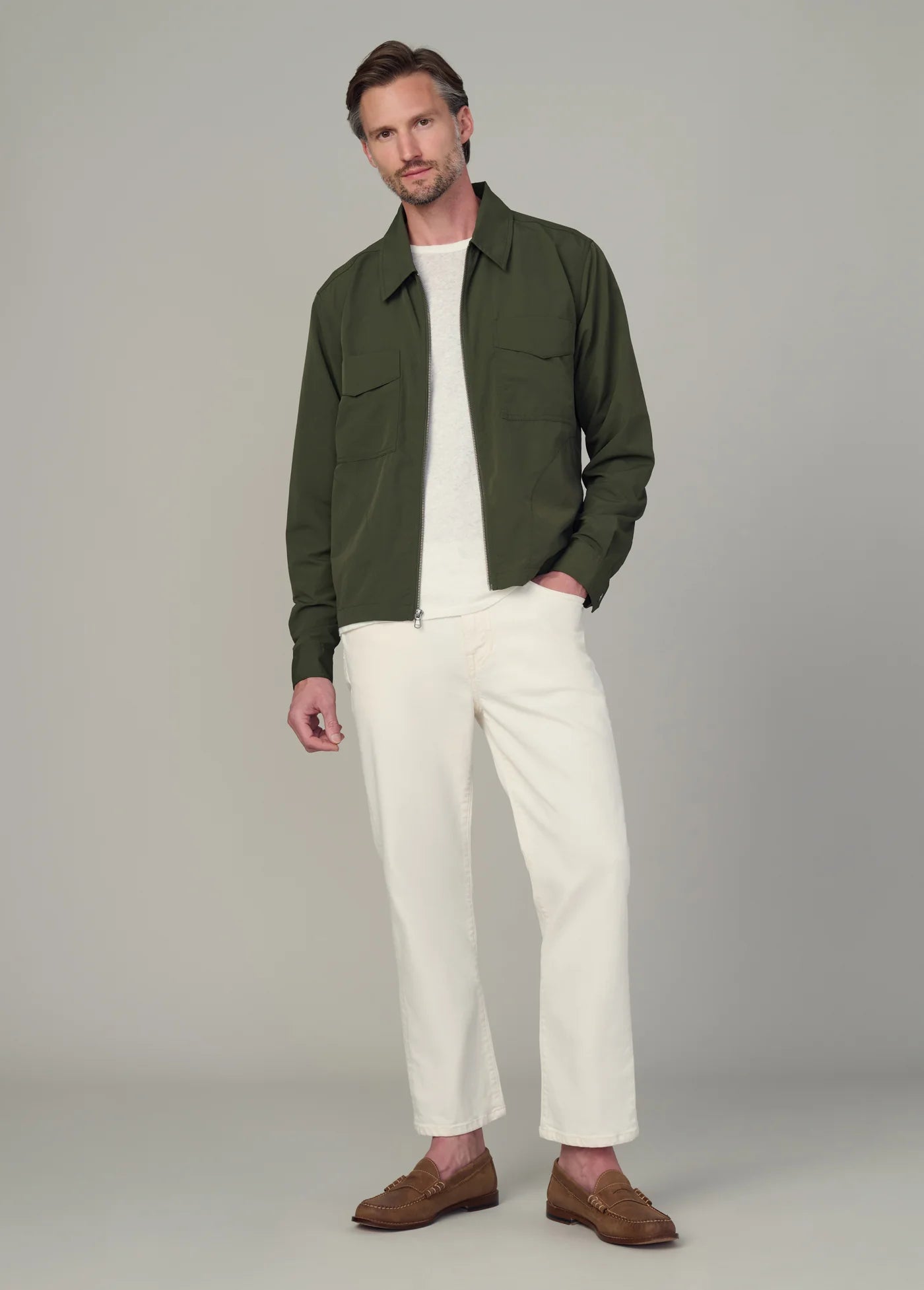 MODERN UTILITARIAN ZIP SHIRT