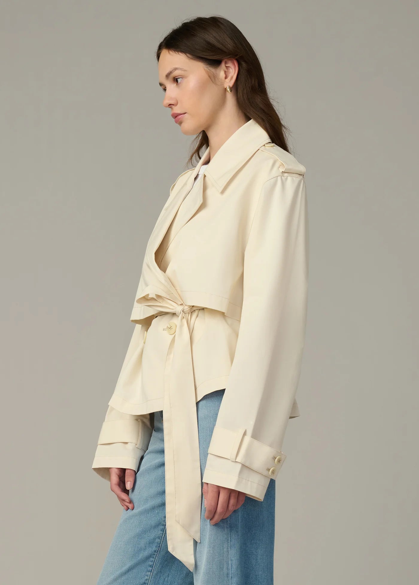THE LIZ CROPPED TRENCH COAT