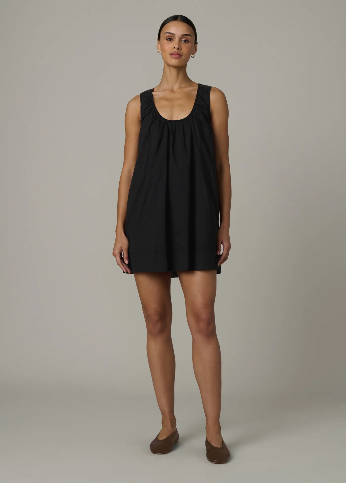 THE ANA U NECK MINI DRESS
