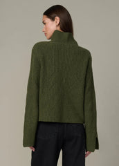 THE ELLA CABLE KNIT FUNNEL NECK SWEATER