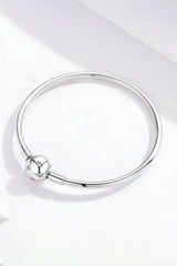 Star Bangle Bracelet In Sterling Silver