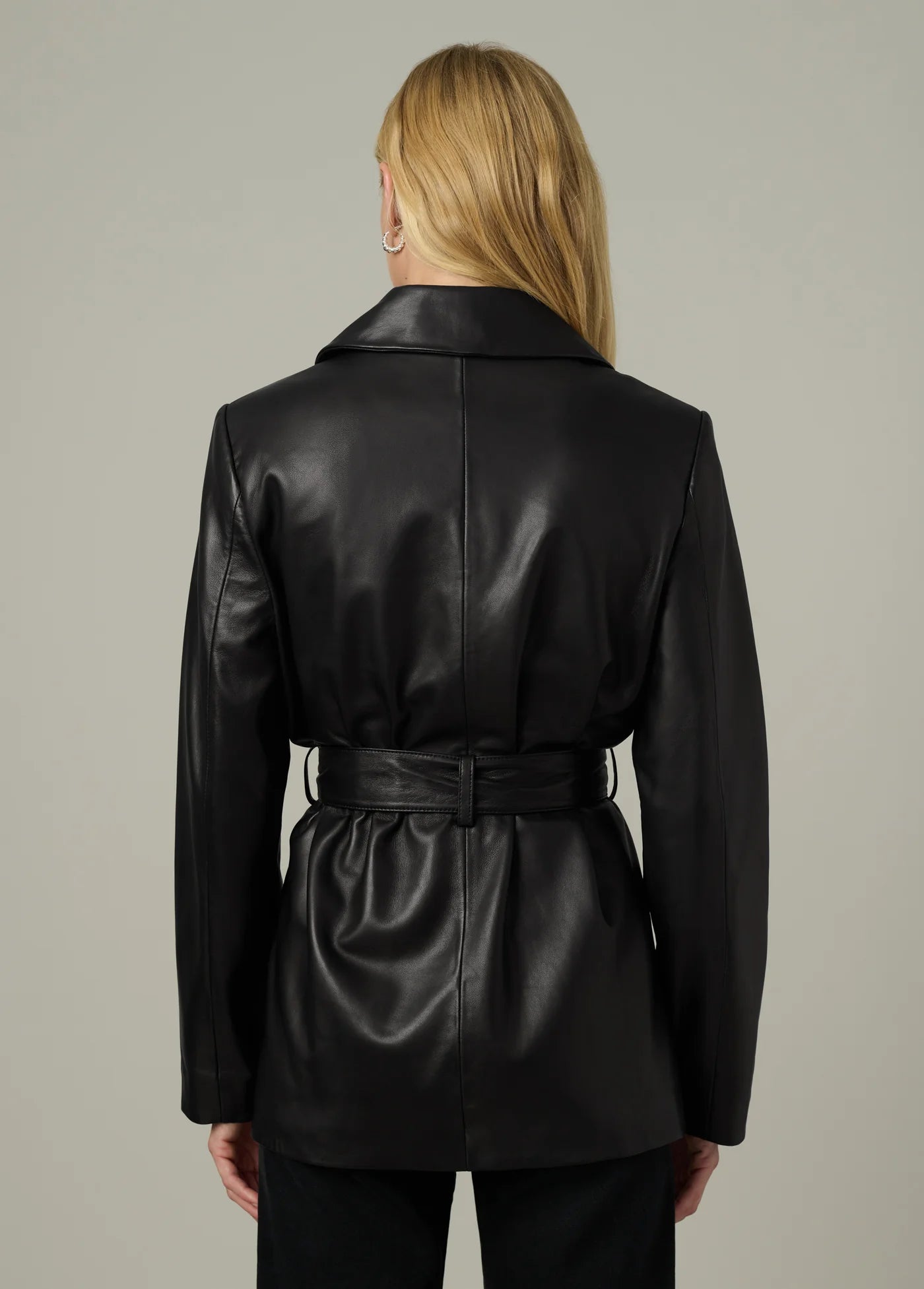 THE ROMA BELTED LEATHER JACKET
