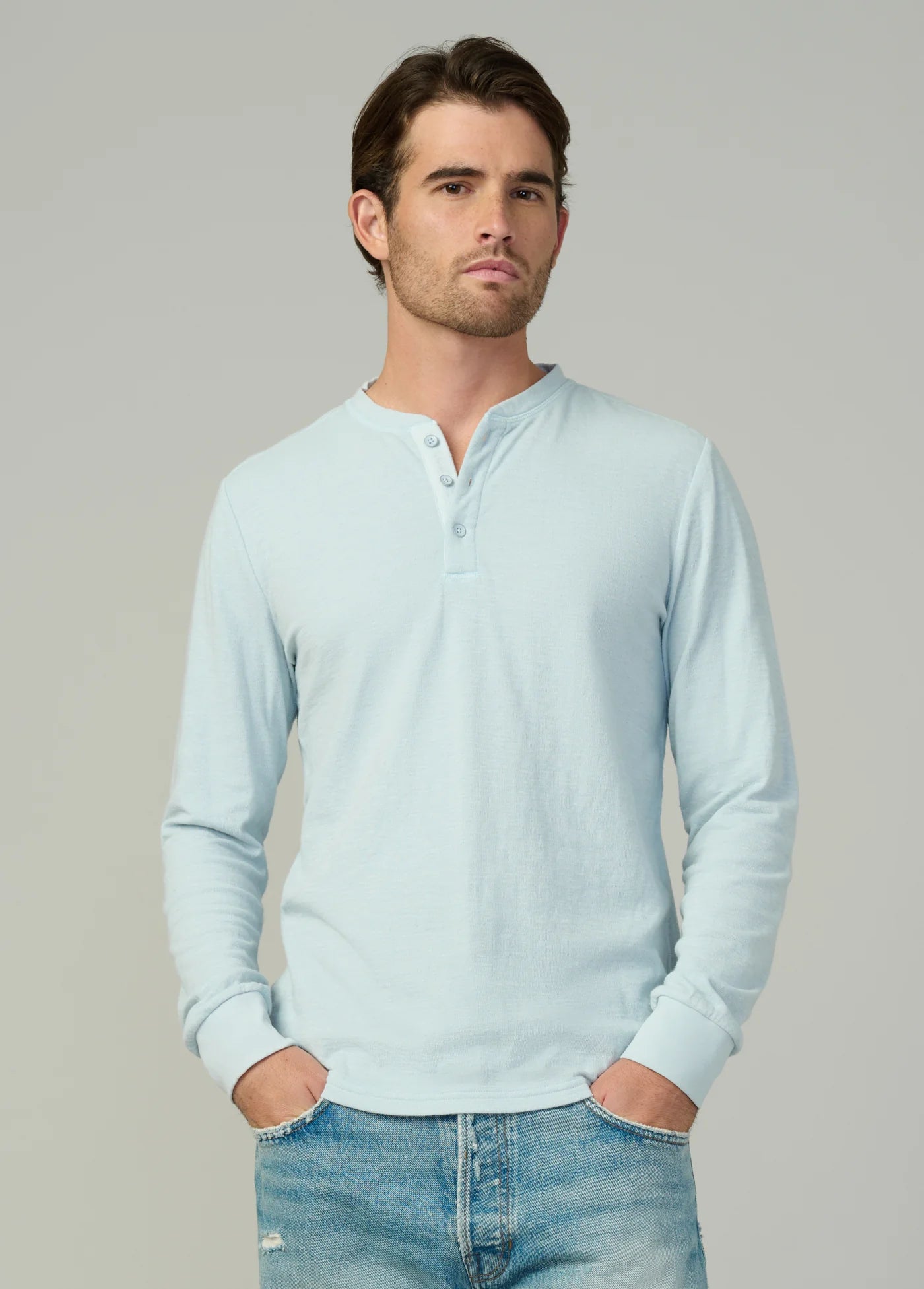 DWIGHT DOUBLE FACE HENLEY