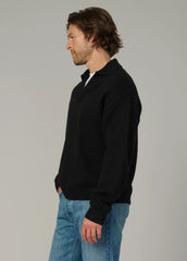 RELAXED POLO SWEATER
