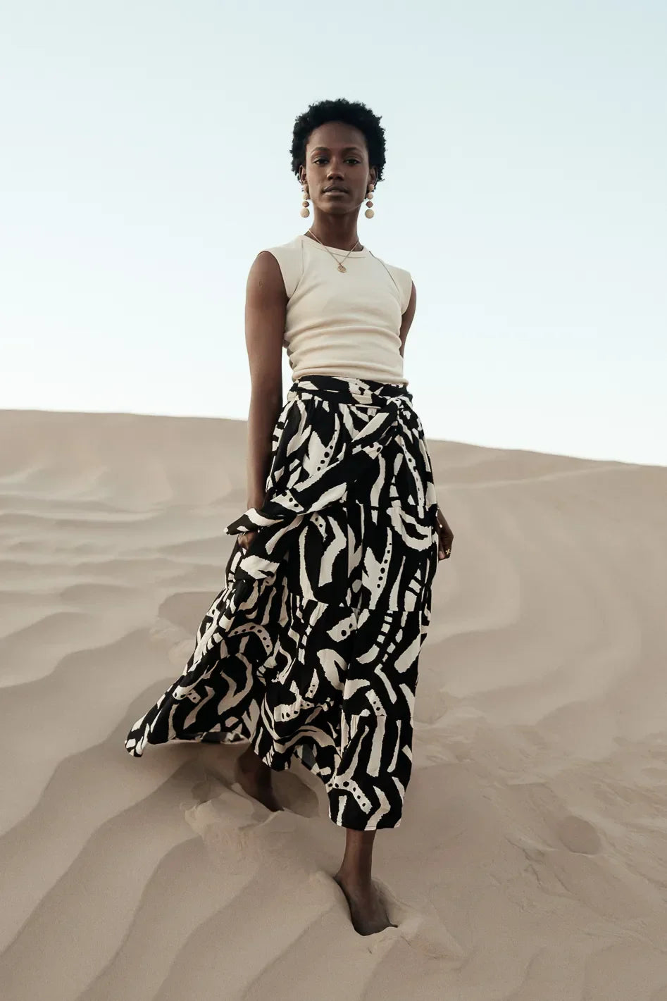Noco Abstract Print Skirt FINAL SALE