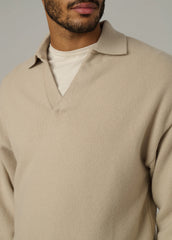 RELAXED POLO SWEATER