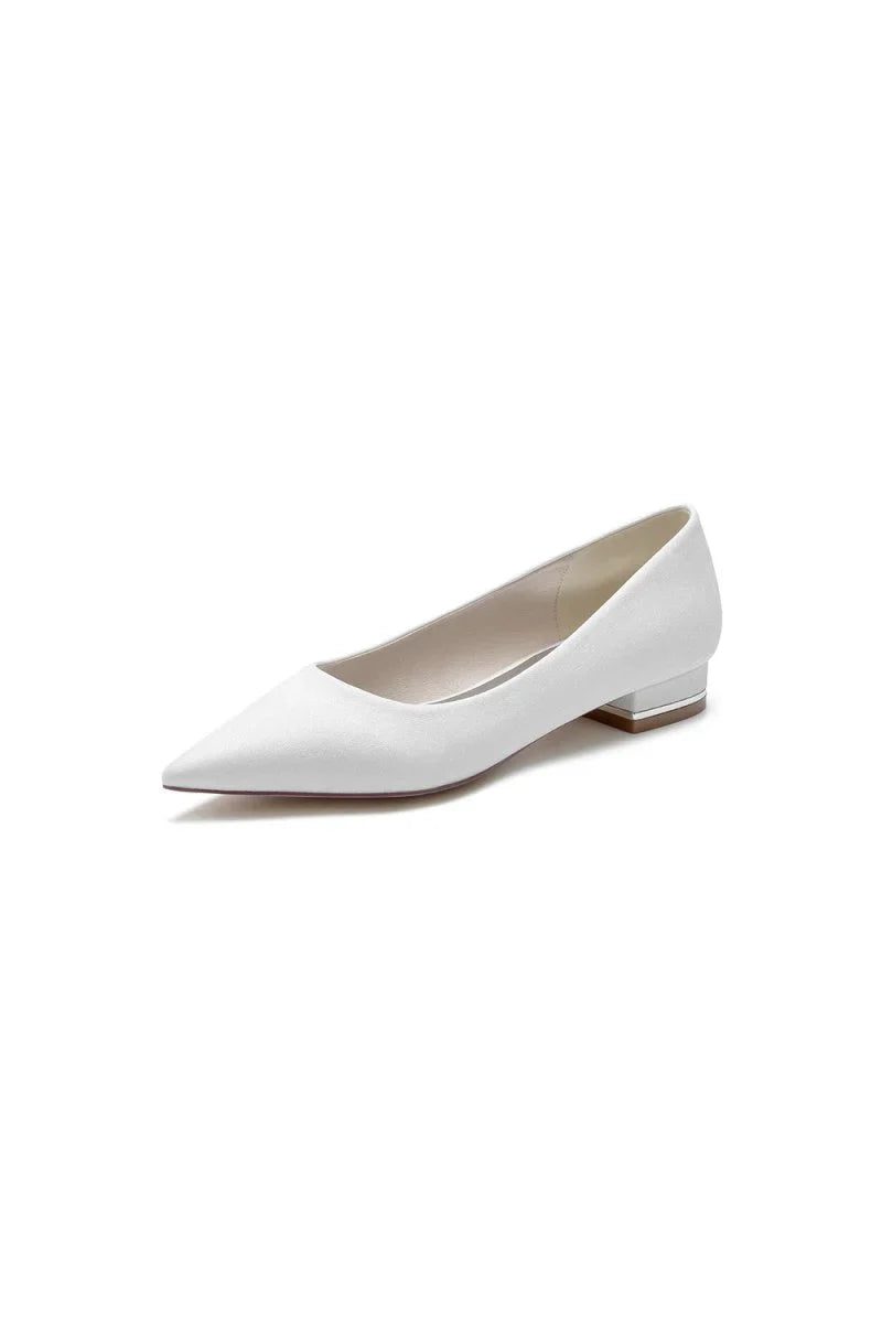 Simple Sequin Pointed Toe Flats