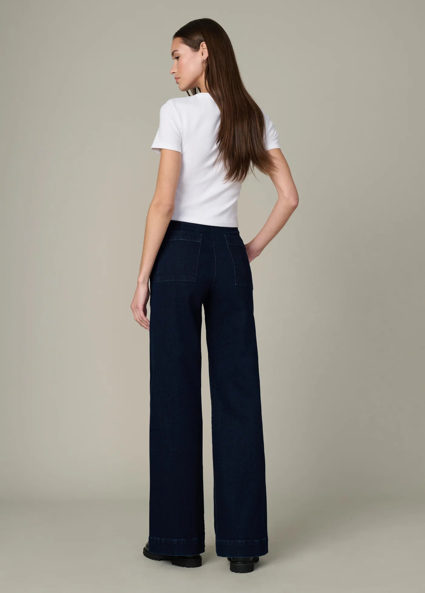 THE SIDE ZIP WIDE LEG