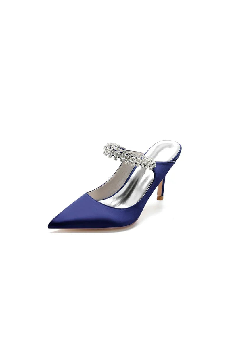 Party Pointed Toe Crystal Strap High Heels