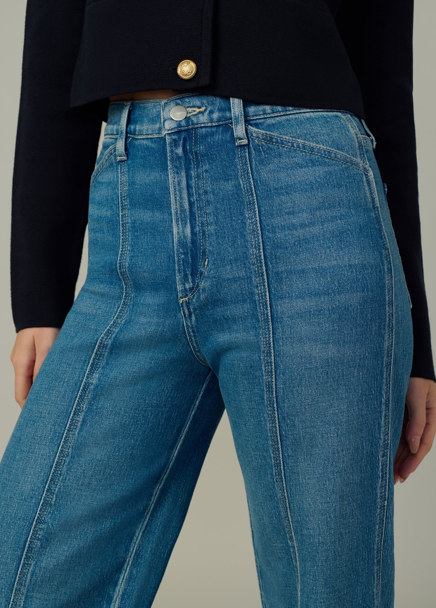 THE FRONT SEAMED WIDE LEG