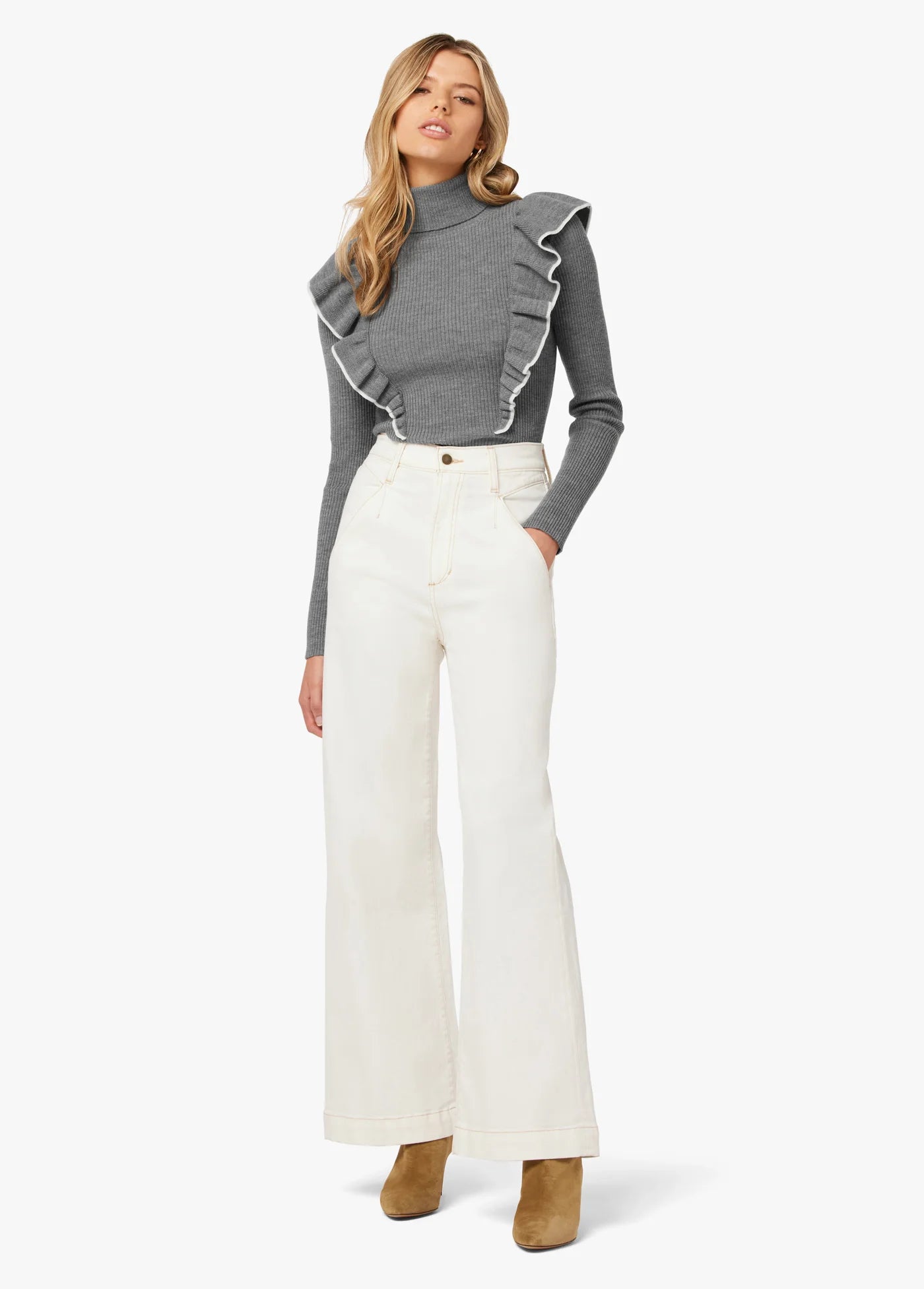 ANDREAS LOOKBOOK X JOES JEANS HEATHER SWEATER