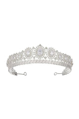 Silver Rhinestone Queen Crown