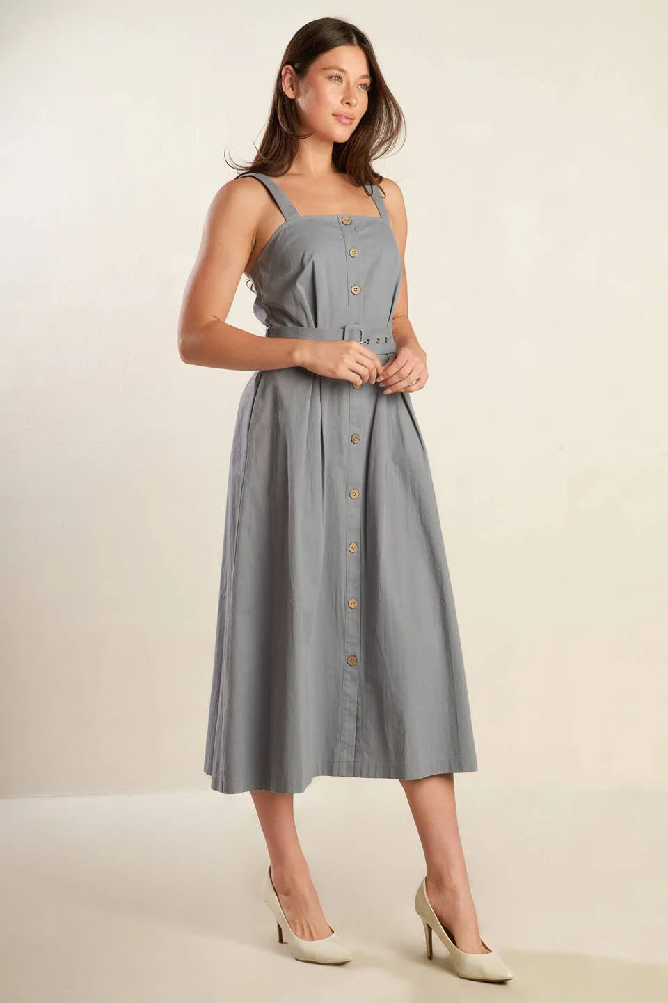 CALIFORNIA DREAMING BUTTON DOWN DRESS