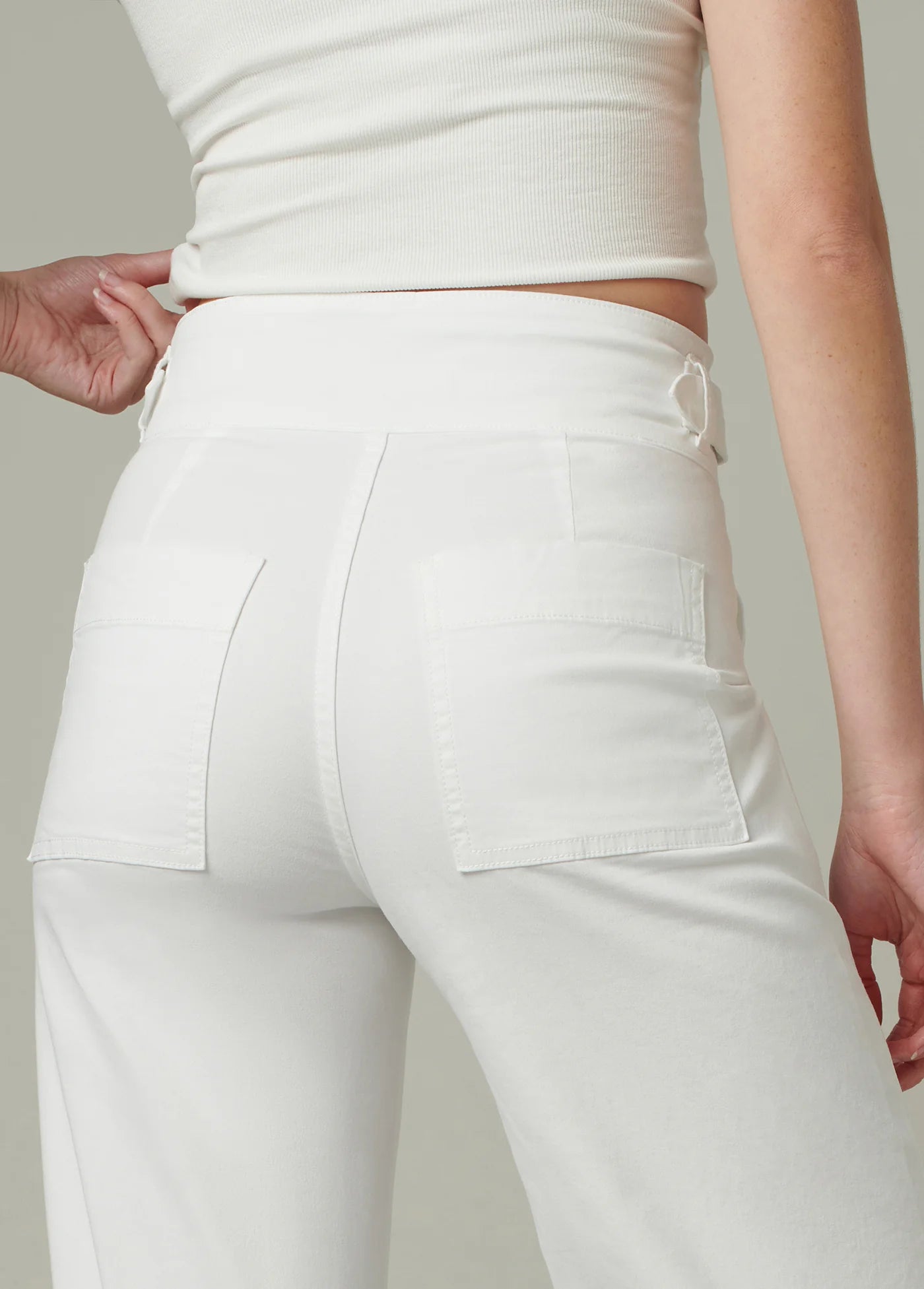 THE DOUBLE BUCKLE WIDE LEG SAILOR PANT