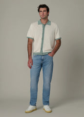 SHORT SLEEVE CROCHET CABANA CARDIGAN