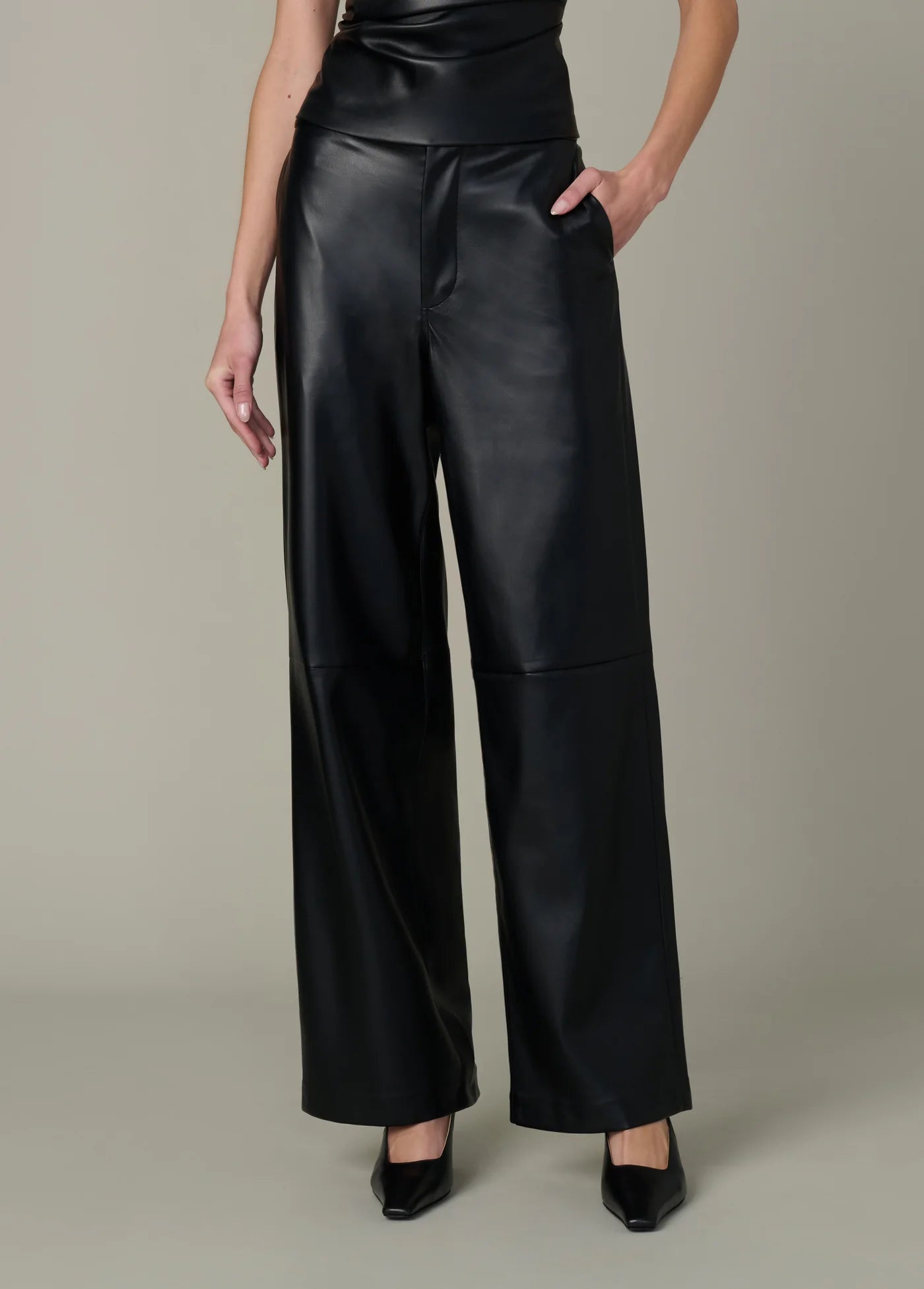 THE VEGAN LEATHER TROUSER