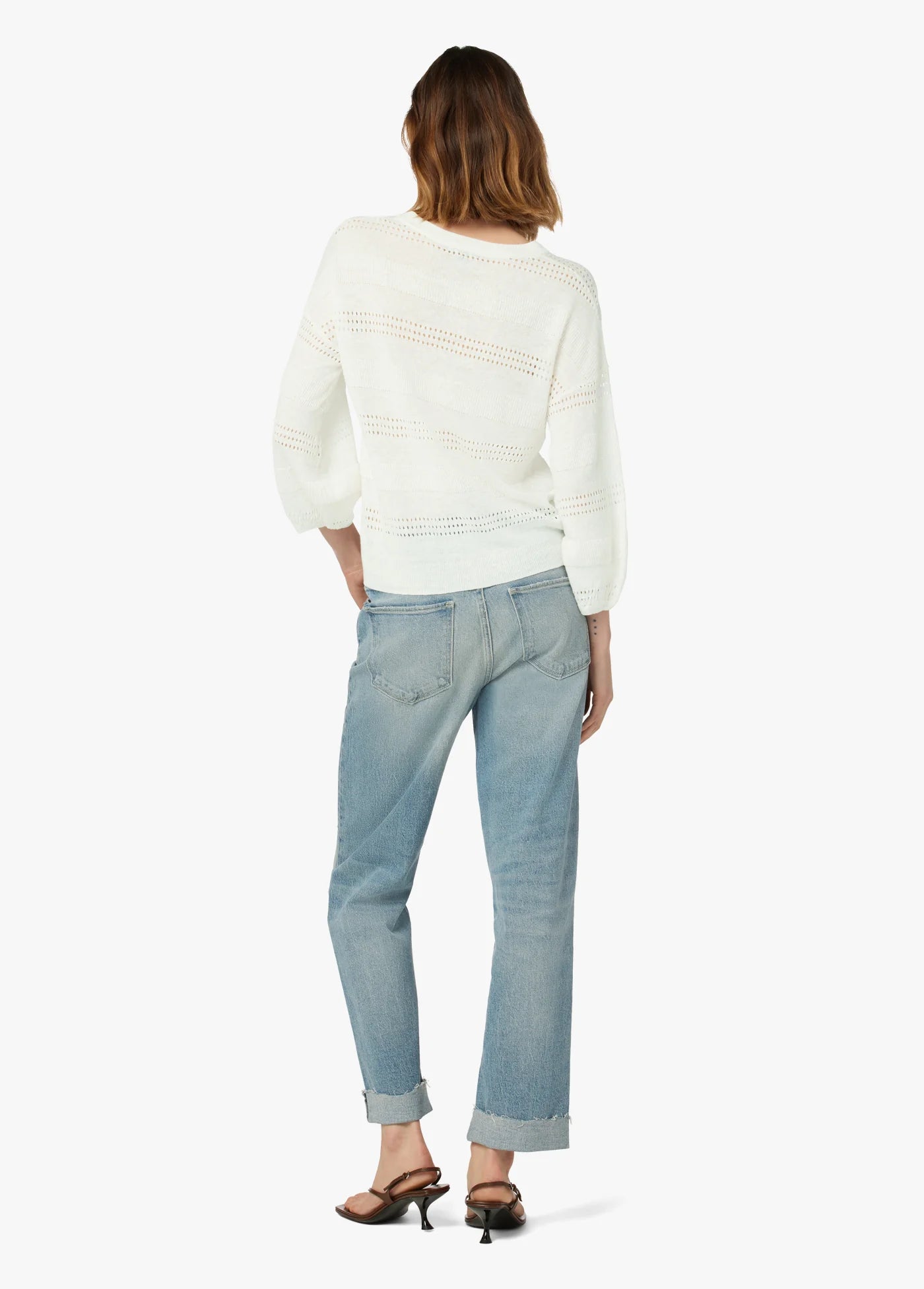 NARA POINTELLE PULLOVER SWEATER