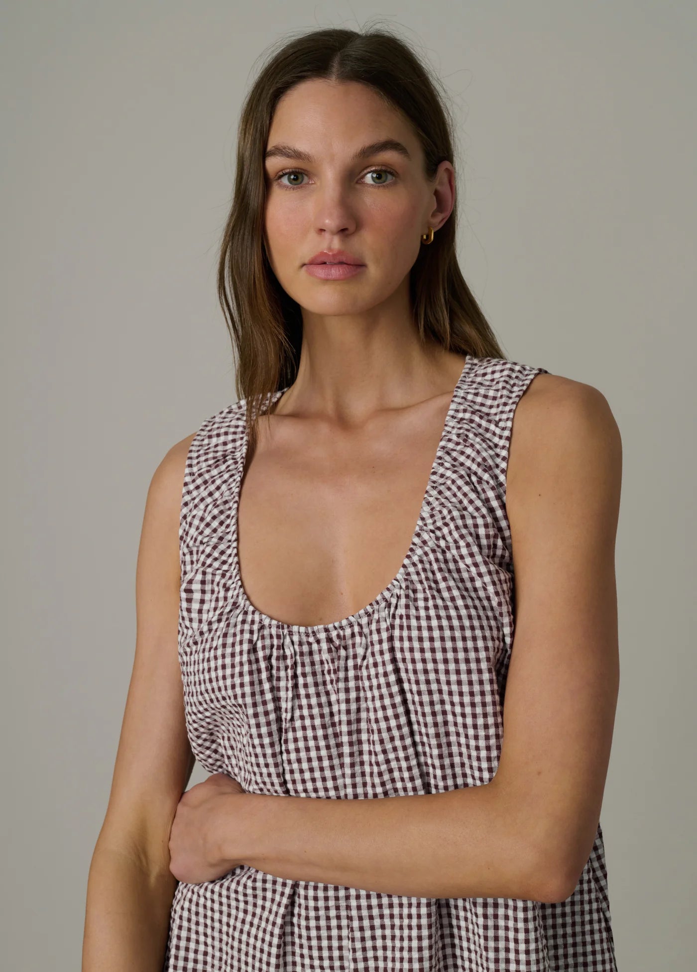 THE ANA U NECK MINI DRESS