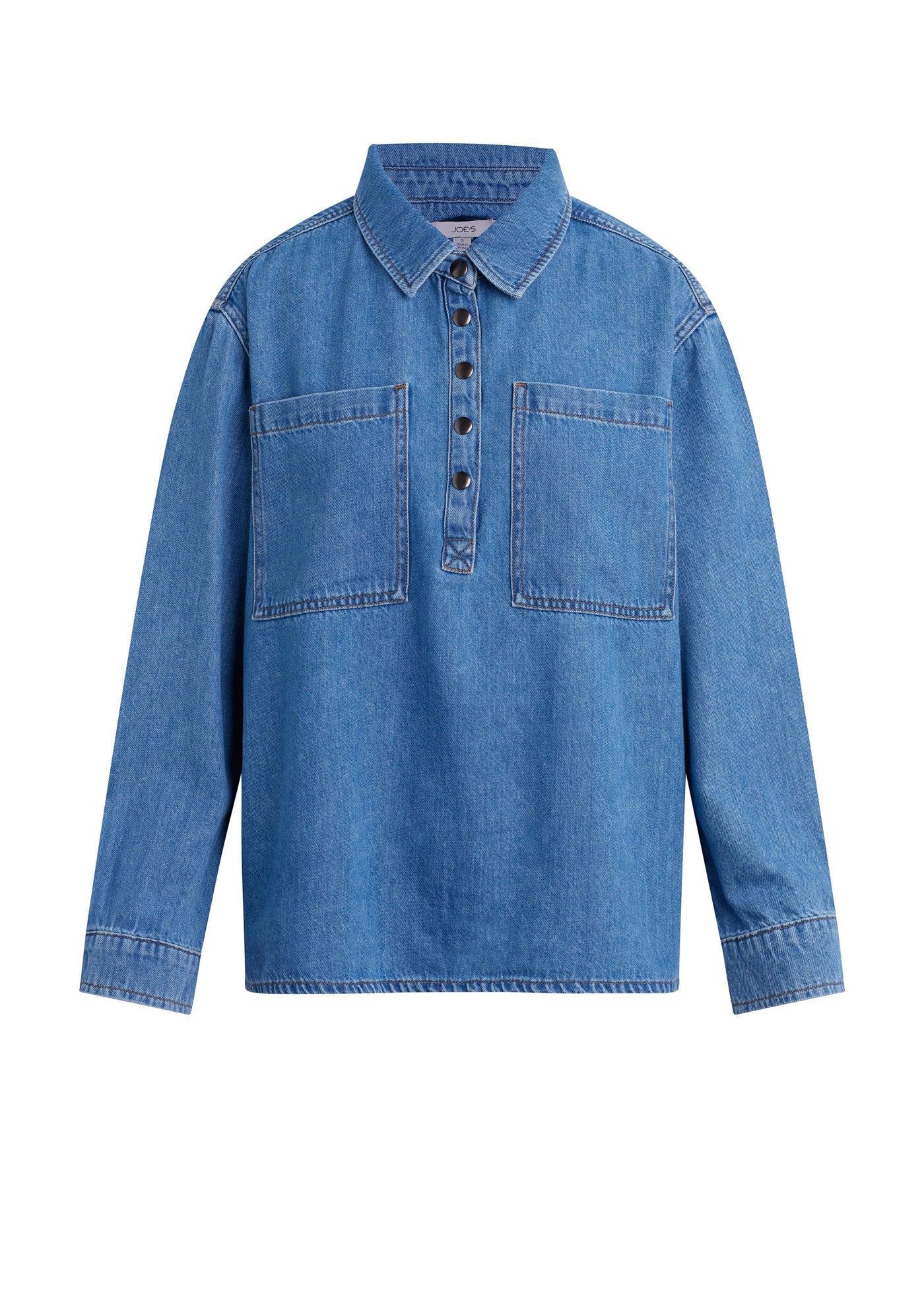 THE EASY DENIM POPOVER SHIRT