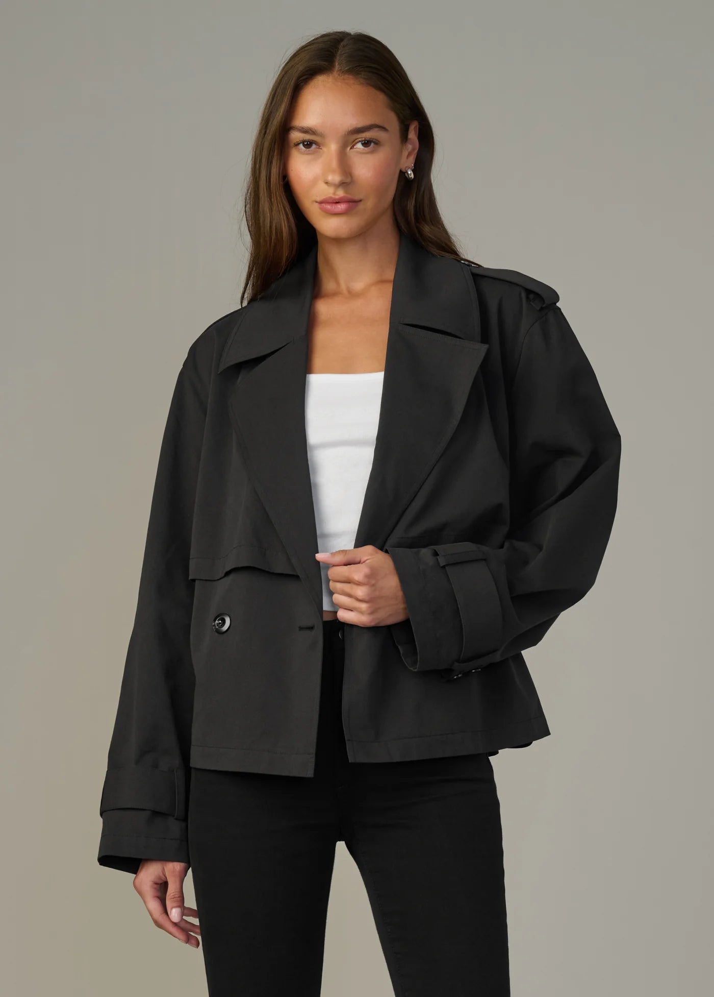 THE LIZ CROPPED TRENCH COAT