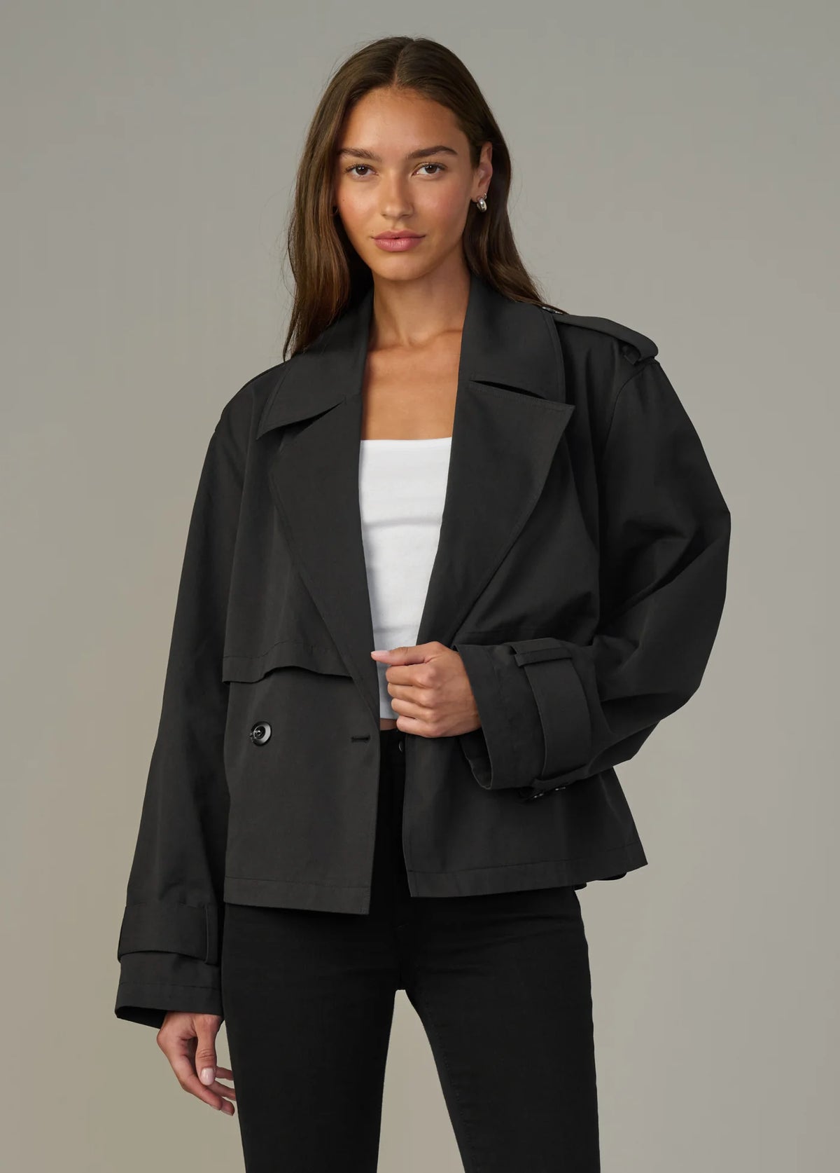 THE LIZ CROPPED TRENCH COAT