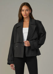 THE LIZ CROPPED TRENCH COAT