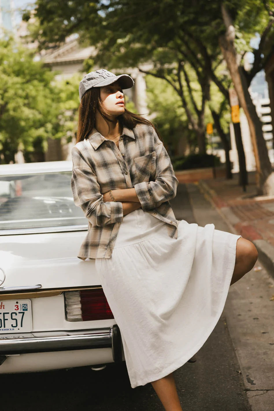 Luella Denim Midi Skirt FINAL SALE