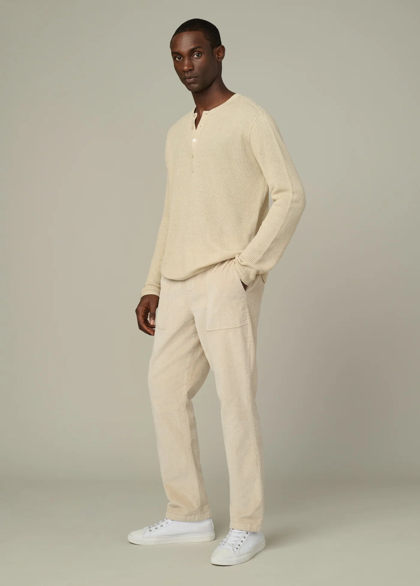 HENLEY SWEATER