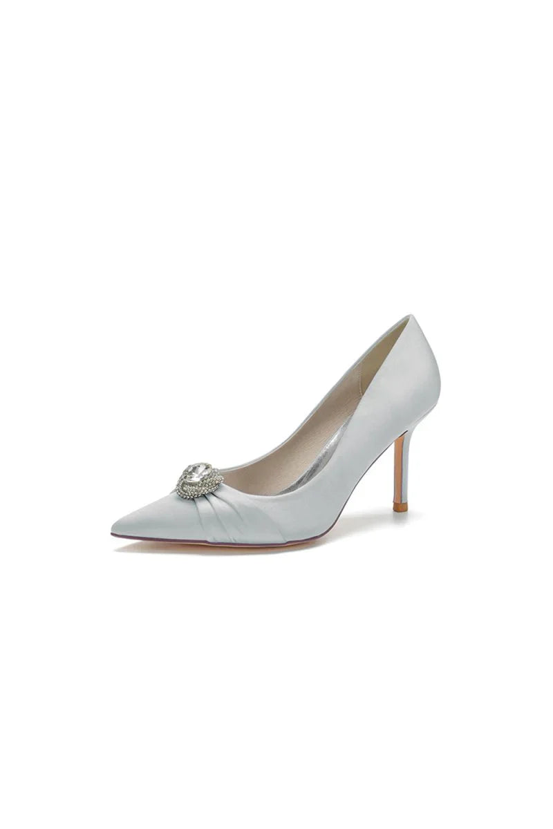 Cocktail Pointed Toe Crystal High Heels