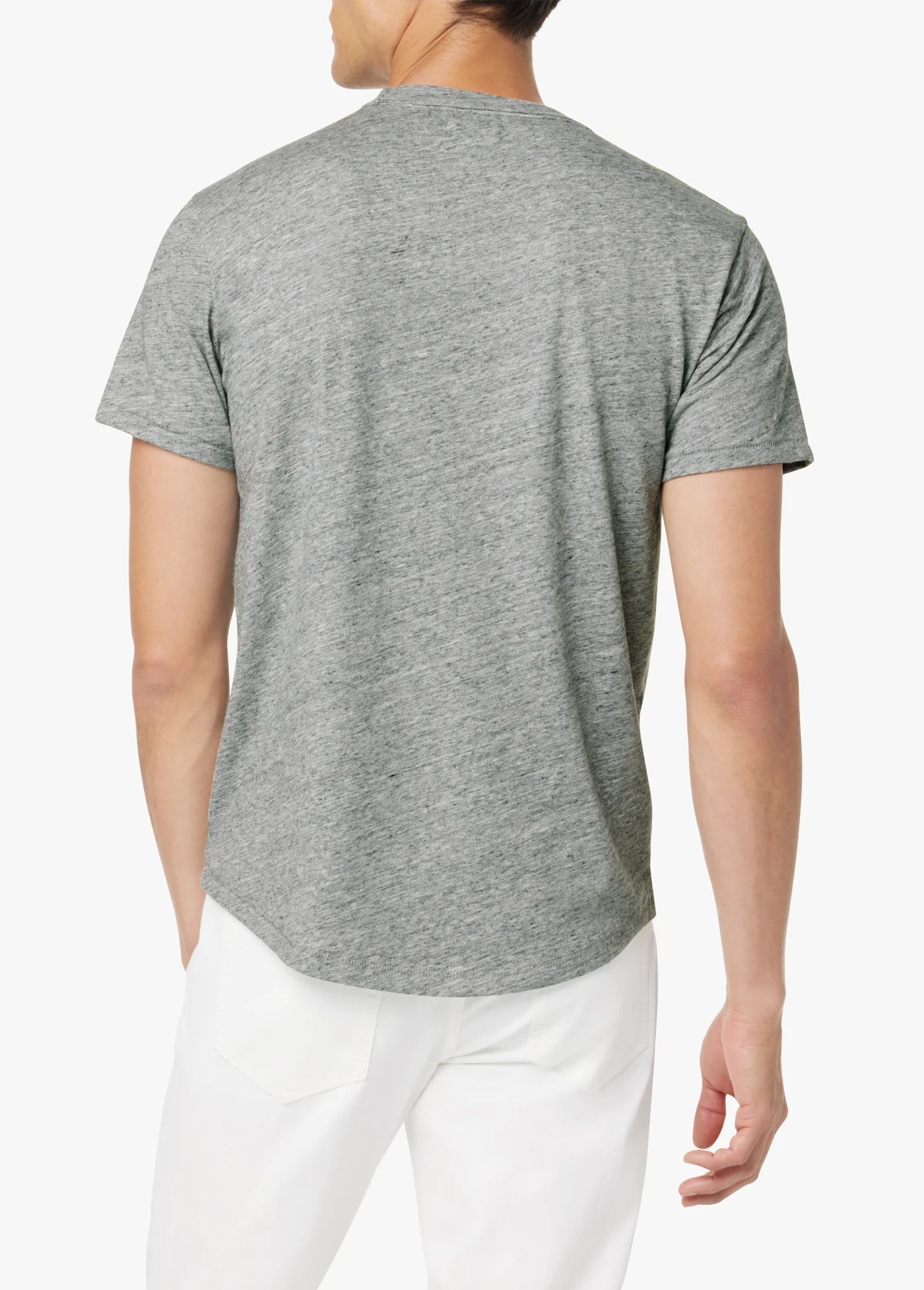 ESSENTIAL CURVED HEM SLUB TEE