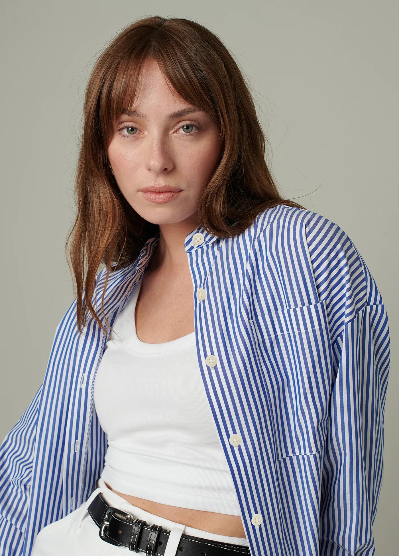 THE ZIA BUTTON TOP