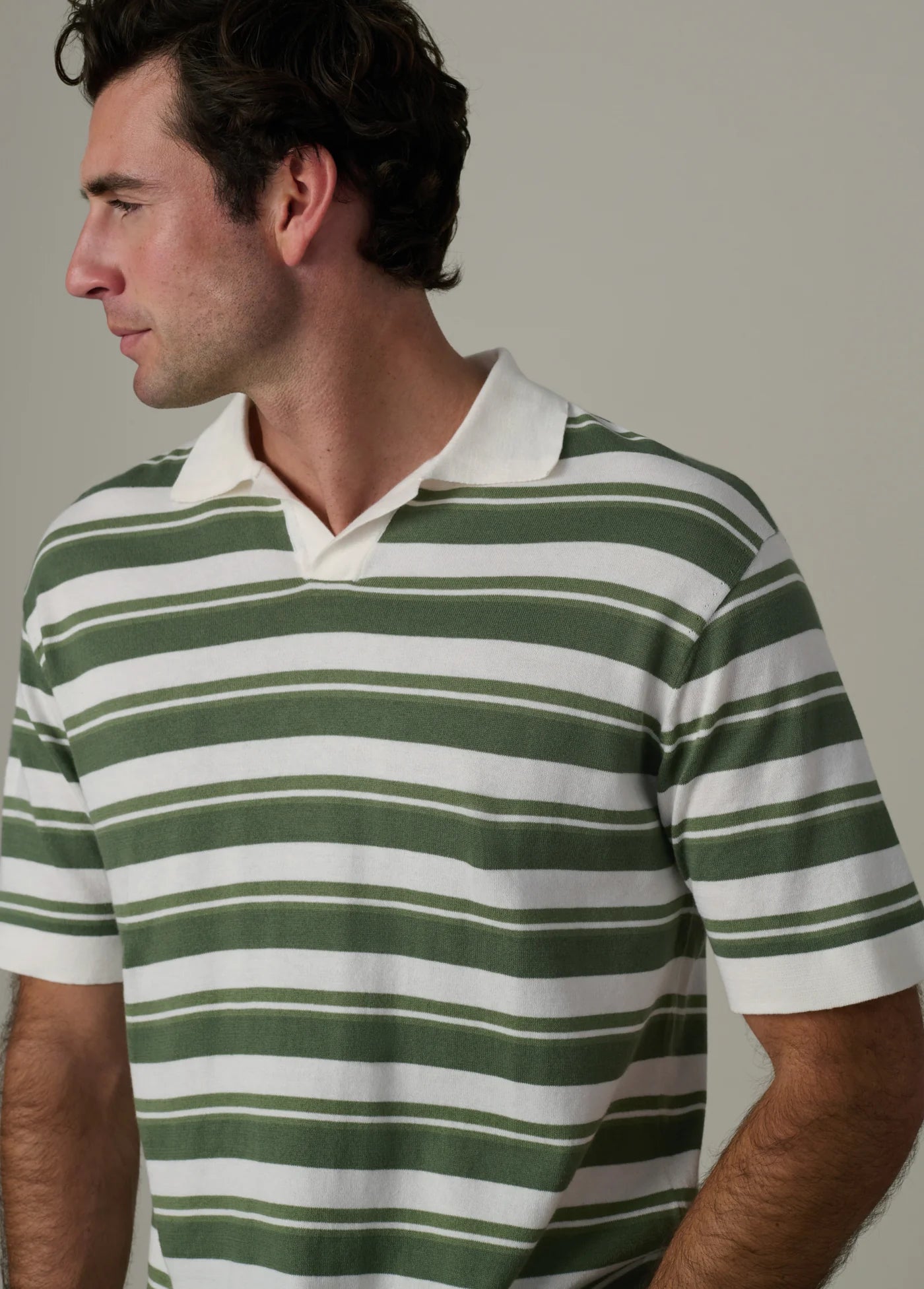 STRIPED CLUB POLO