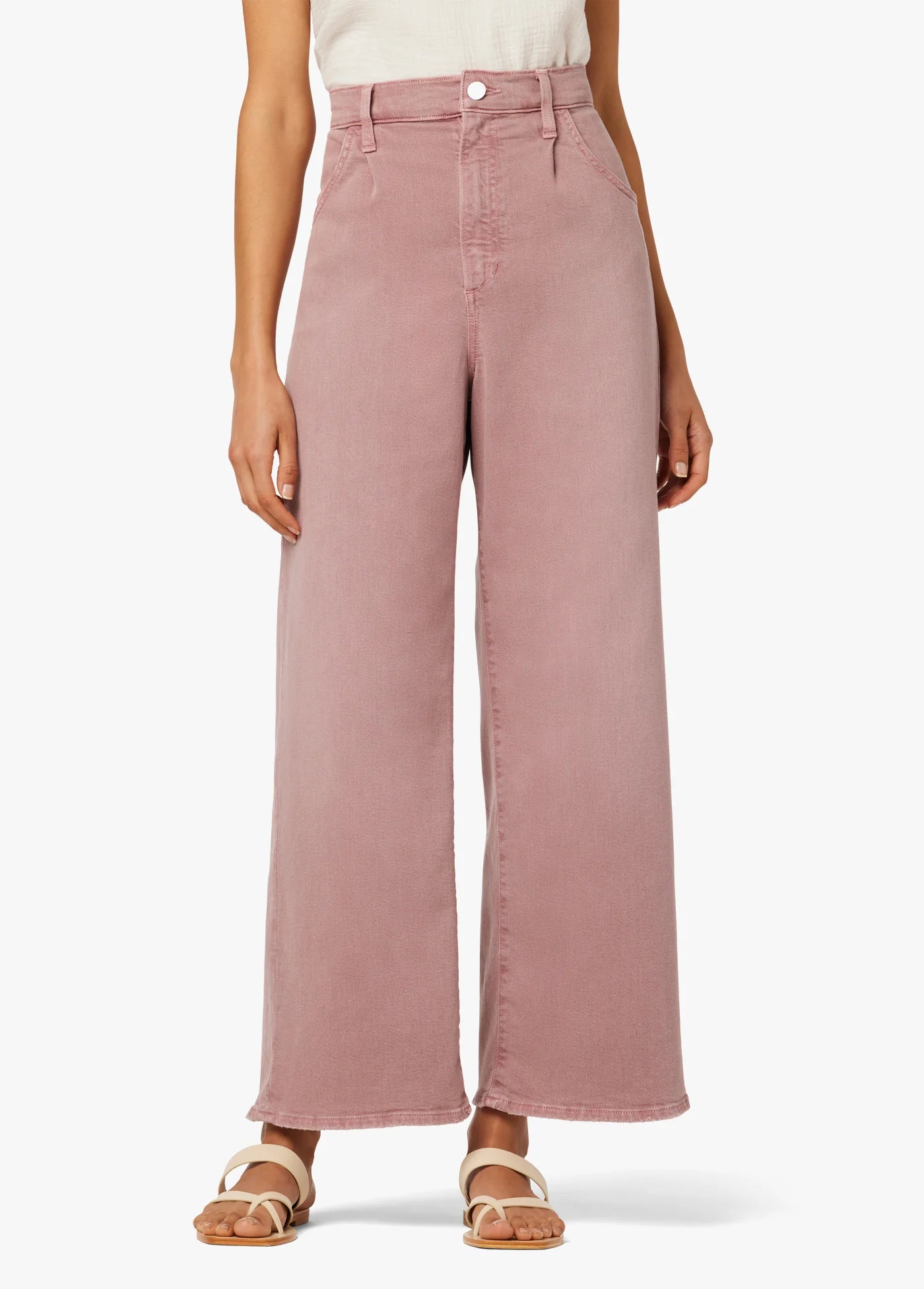 THE PLEATED WIDE LEG ANKLE