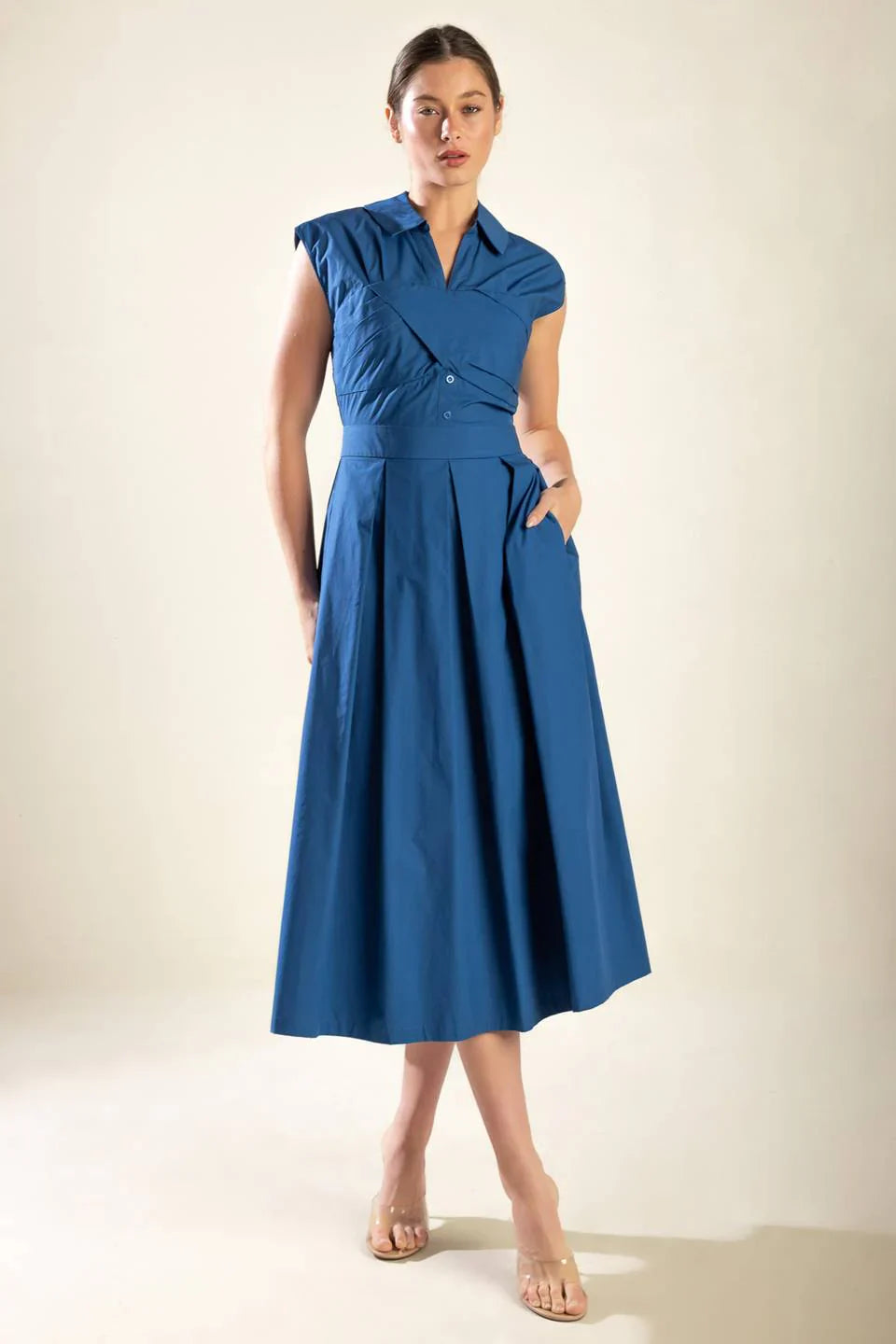 DREAMY IMPRESSION MIDI DRESS