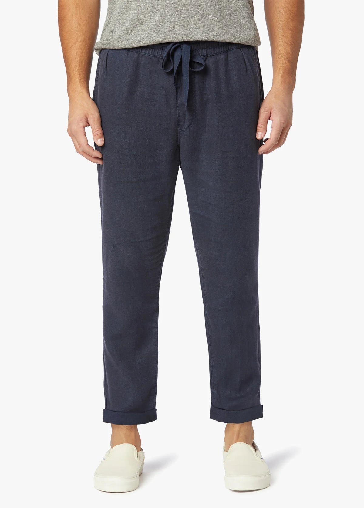 LINEN DRAWSTRING TROUSERS