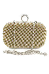 Fascinating Rhinestone With Glitter Adjustable Clutches