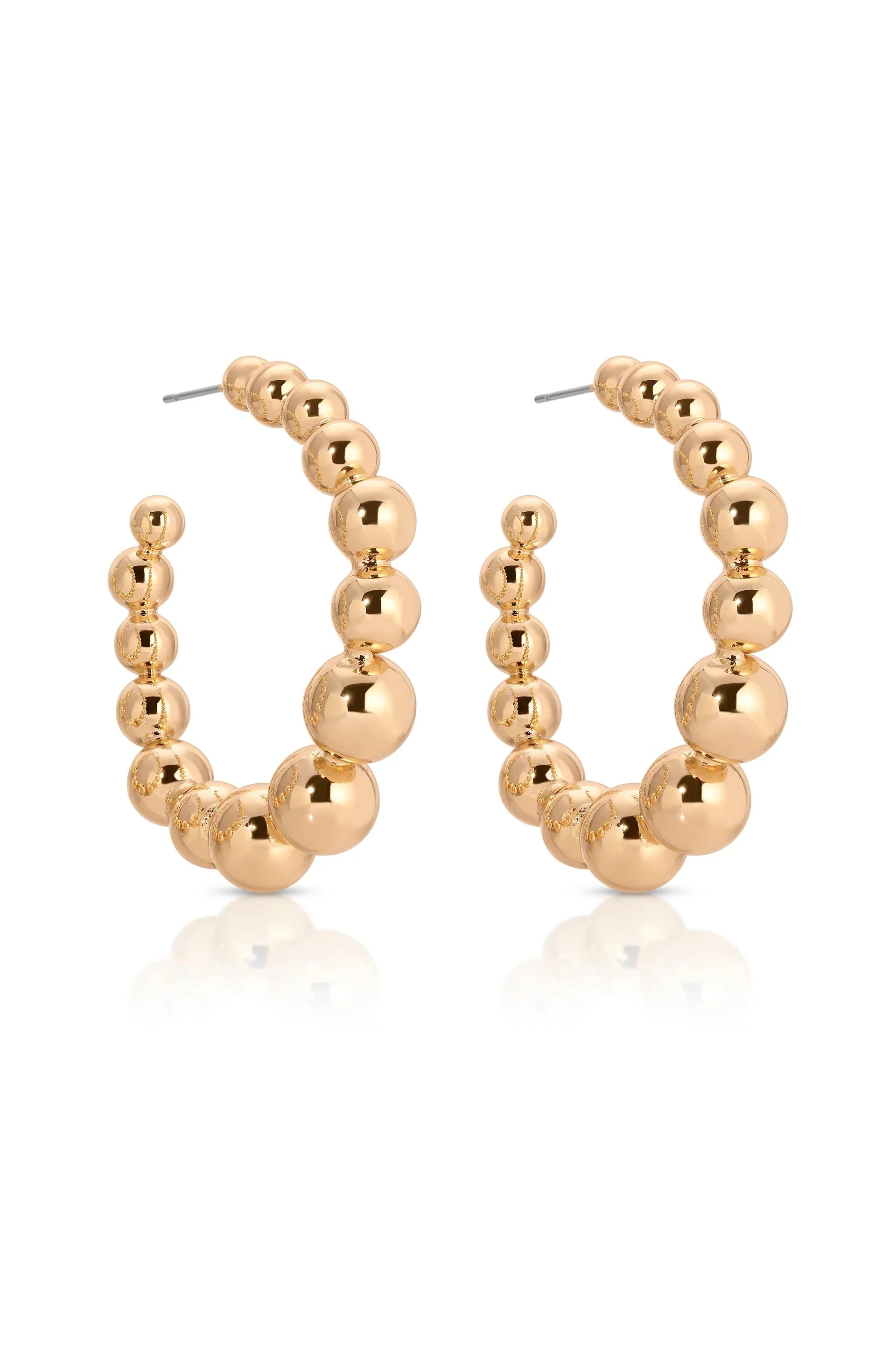 Bubble Ball Hoop Earrings