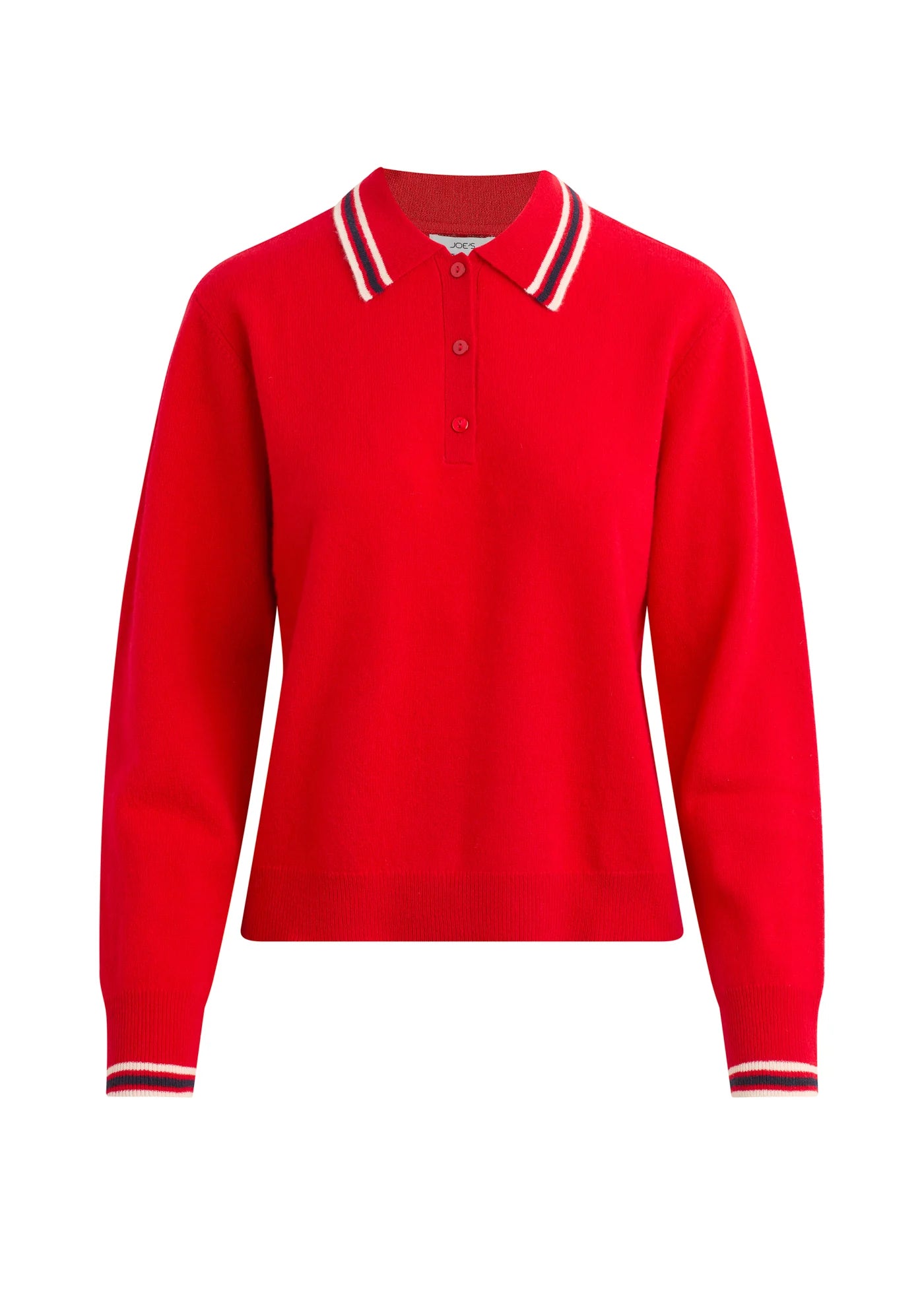 THE LONG SLEEVE CASHMERE POLO