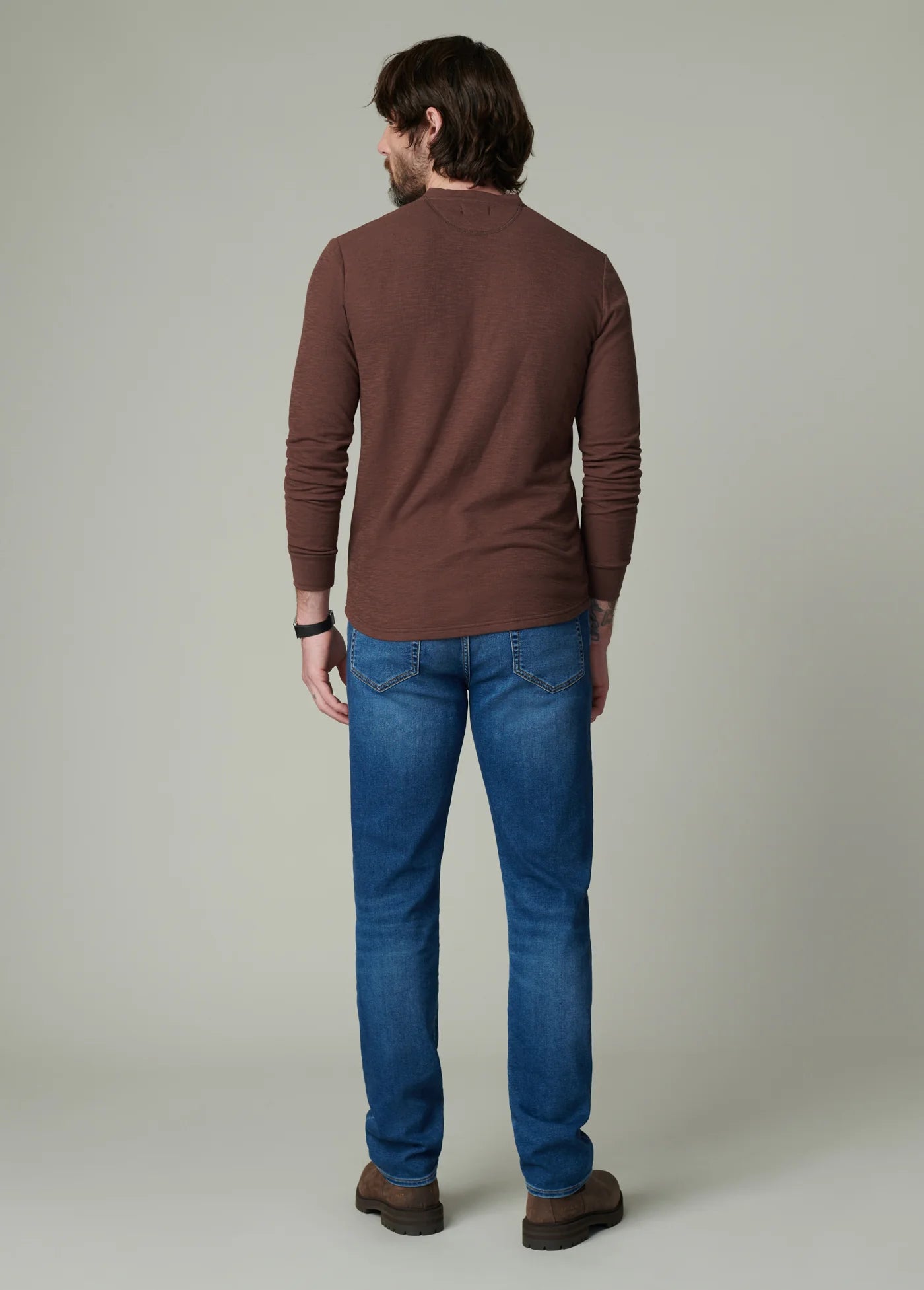 DWIGHT DOUBLE FACE HENLEY