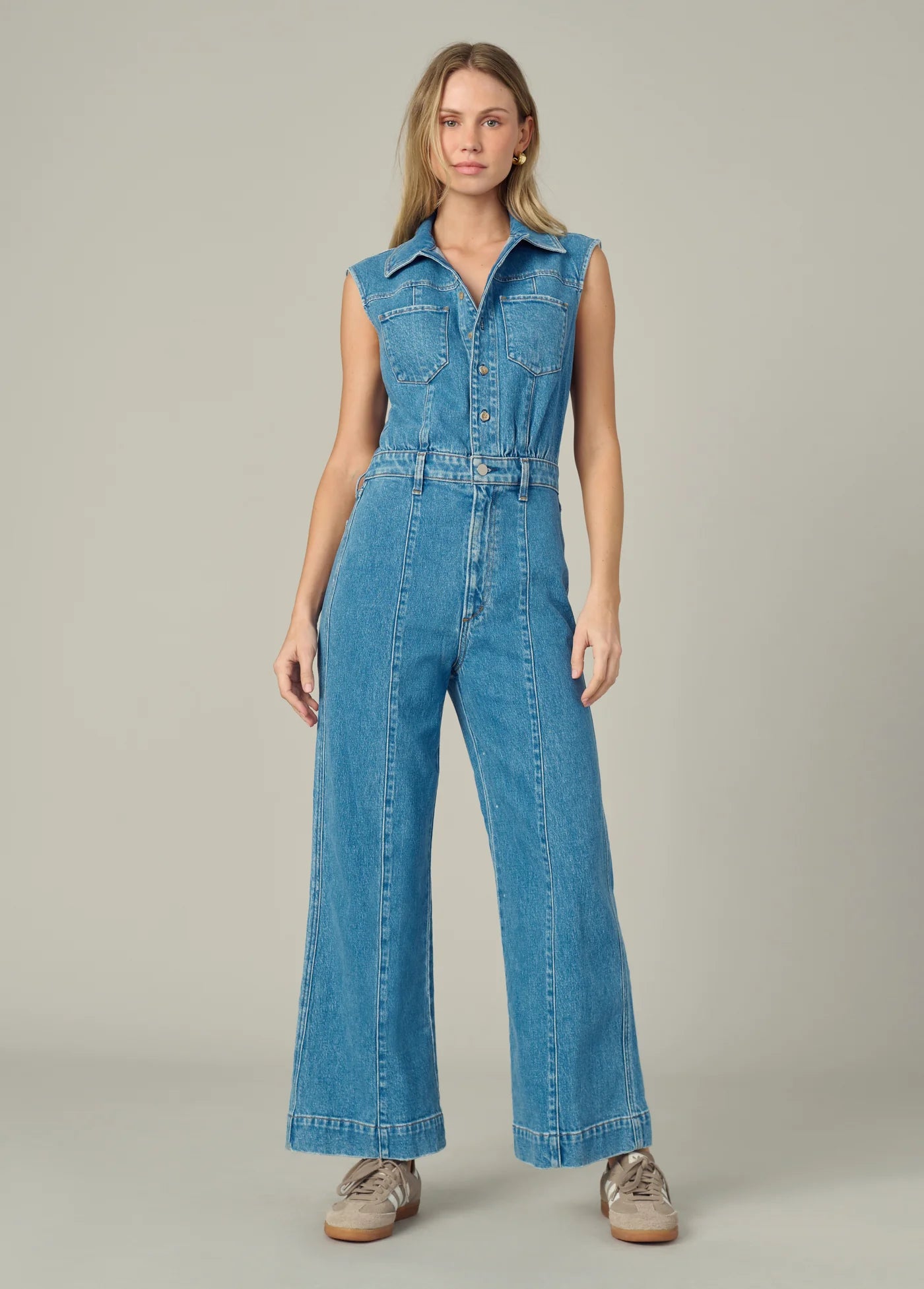 THE PASHA DENIM JUMPSUIT