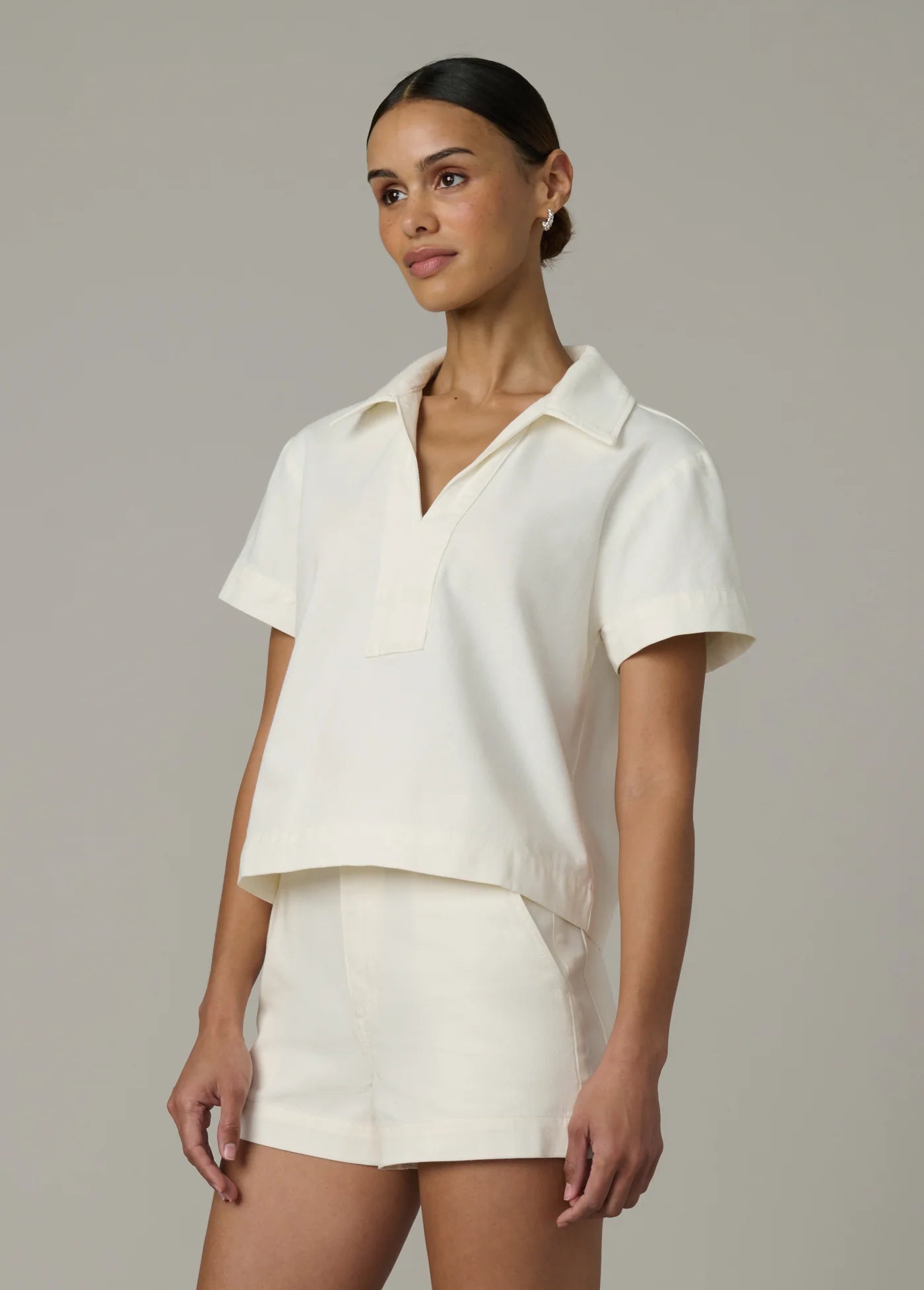 THE LILLIAN DENIM POPOVER SHIRT