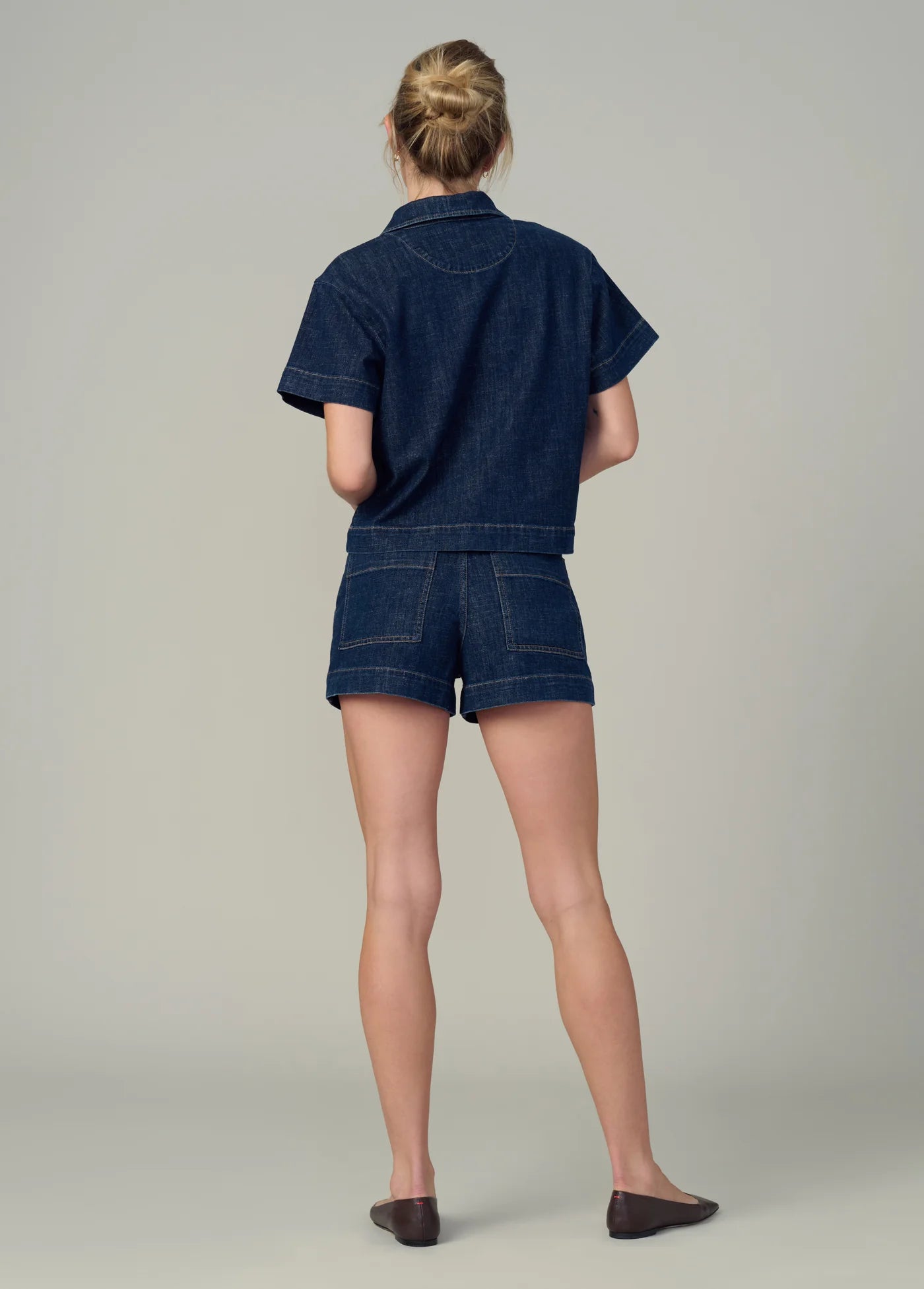 THE LILLIAN DENIM POPOVER SHIRT